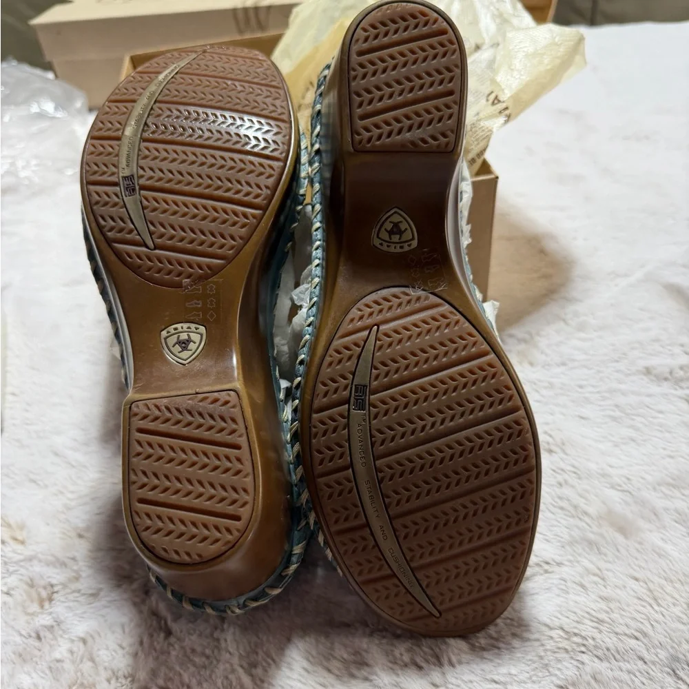 Women's ARIAT Women's Shalimar Sandal,Sky,11 - Picture 10 of 16